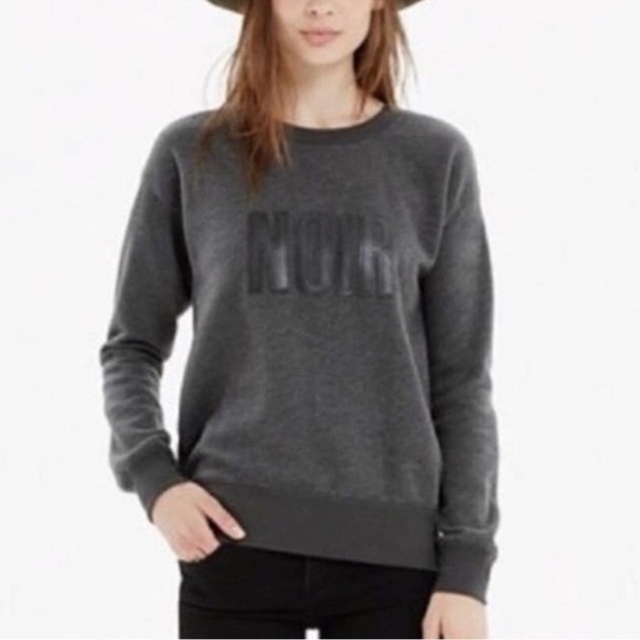 MADEWELL NOIR Cozy sweatshirt - Picture 1 of 5